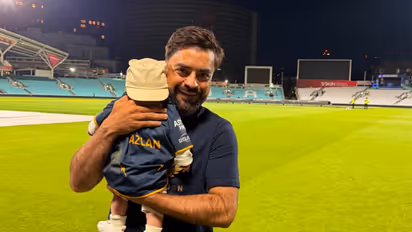 Rashid Khan with his son Azlan. (Photo: @rashid.khan19 Instagram)