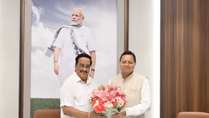 Uttarakhand Chief Minister Pushkar Singh Dhami with Union Jal Shakti Minister CR Patil in New Delhi (Photo/Uttarakhand CMO)