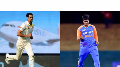 Mitchell Starc (left) and Deepti Sharma (right) (Photos: ANI)