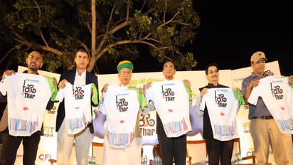 Jersey launch for the 'Tour de Thar' event. (Photo: Vedanta- Tour de Thar)