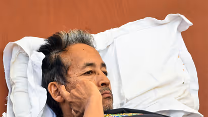 Activist Sonam Wangchuk during his hunger strike at Jantar Mantar (File Photo/ANI)