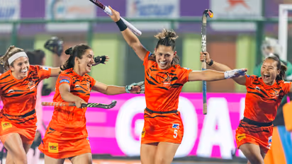 Shrachi Bengal Tigers players celebrating (Photo/HIL)