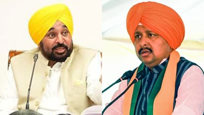 Punjab CM Bhagwant Mann and BJP National President Nitin Nabin (Photo/ANI)
