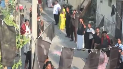 DMK workers stage protest against (Photo/ANI)