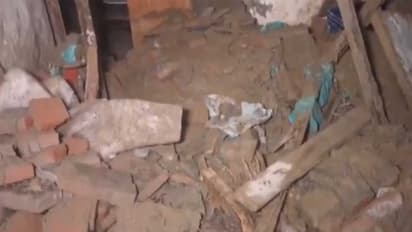 Roof collapse in Delhi's Usmanpur area (Photo/ANI)