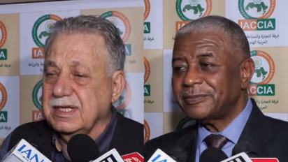 Sudan's Ambassador to India Mohammed Abdalla Ali Eltom; Waiel Awwad, Secretary General (In-charge) of IACCIA (Photo/ANI)