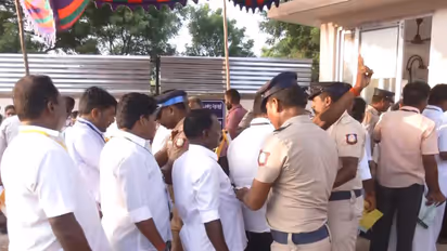 Visual from outside counting centre in Madurantankam (Photo/ANI)