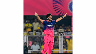 Ravi Bishnoi celebrating (Photo: ANI)