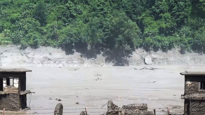 An area devastated by mud-laden floodwaters following a flash flood caused by an outburst in the Bhotekoshi River, in Nepal's Rasuwa (Photo/ANI)