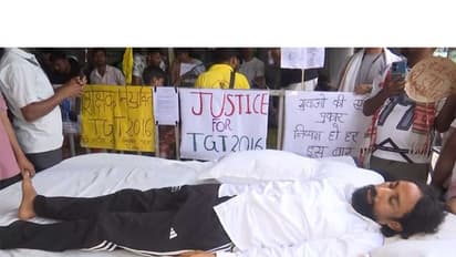 student leader Devendra Nath Mahato (Photo/ANI)