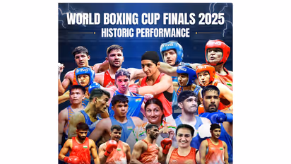 World Boxing Cup Finals. (Photo: @narendramodi X)