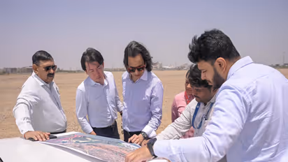 The Japanese delegation exploring Kandla (Photo/ANI)