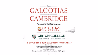 16 Galgotians begin a transformative learning journey at Girton College, University of Cambridge, gaining global exposure in AI, innovation and entrepreneurship (Image Courtesy: Galgotias University)