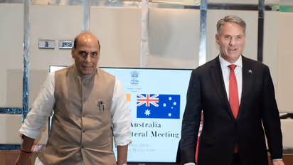 Defence Minister Rajnath Singh meets Australian Deputy Prime Minister and Defence Minister Richard Marles (Photo/X/@rajnathsingh)