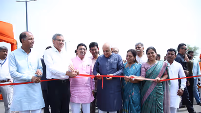 Gujarat CM Patel inaugurates Rs 175 Cr cable-stayed flyover (Photo/@Bhupendrapbjp)