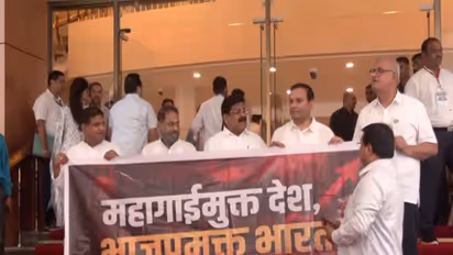 MVA leaders protest outside Assembly (Photo/ANI)