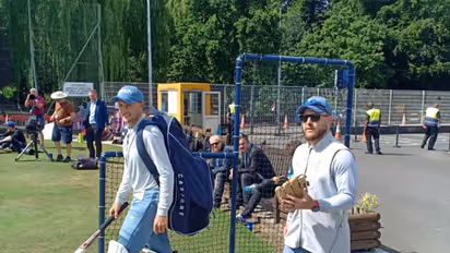 Brendon McCullum with Joe Root. (Photo/ANI)