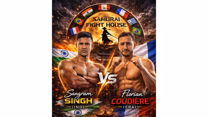 Indian MMA fighter Sangram Singh will fight Florian Coudier on April 6. (Photo/Samurai Fight House)