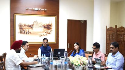 Punjab chief secretary KAP Sinha in a meeting with officials (File Photo/ANI)