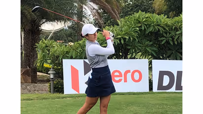 Ridhima Dilawari in action during tenth leg of Women’s Pro Golf Tour (Image: WPGT)