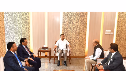 Bangladesh PM Tarique Reham meets Indian envoy Dinesh Trivedi in Dhaka (Photo/Bangladesh PMO)