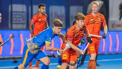 Players in action during Men's HIL. (Photo/HIL)
