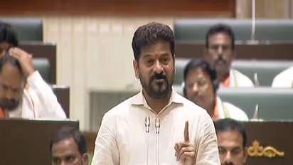 Telangana CM A Revanth Reddy speaking in Assembly (Photo: Telangana Assembly)