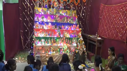 Rameswaram school celebrates Navratri with Kolu (Photo/ANI)