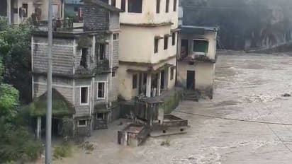 Overflowing Alaknanda river near Rudraprayag (photo/ANI)