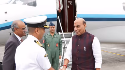 Defence Minister Rajnath Singh departs for Delhi after concluding his engagements at the 13th ASEAN Defence Ministers’ Meeting-Plus (ADMM-Plus) in Cebu, Philippines (Photo/ANI)