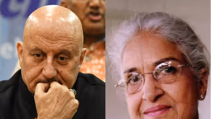 Anupam Kher pays tribute to Kamini Kaushal (Photo/ANI/X@AnupamPKher)