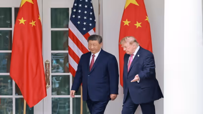Chinese President Xi Jinping with US President Donald Trump at the White House (Photo/Chinese Ministry of Foriegn Affairs)