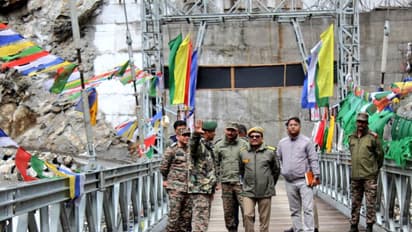 ADGBR (East) Jitendra Singh reviews restoration efforts at landslide-hit North Sikkim (Photo/Defence PRO)