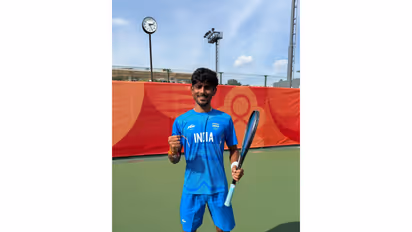 India's soft tennis player Jay Meena won bronze medal in the Asian Games 2026. (Photo: X/ @PMOIndia)
