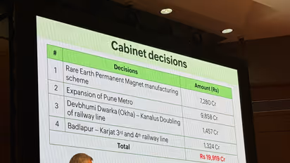 Union Minister Ashwini Vaishnaw briefing media persons after Union Cabinet meeting (Image: PIB)