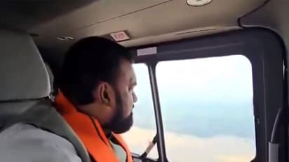 Bihar CM Samrat Choudhary conducts aerial survey of flood-hit areas (Photo: X/Samrat Choudhary)