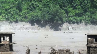 An area devastated by mud-laden floodwaters following a flash flood caused by an outburst in the Bhotekoshi River, in Nepal's Rasuwa (Photo/ANI)