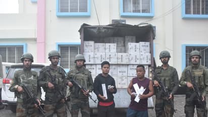Assam Rifles, DRI siezes large consignment of foriegn cigarettes (Photo/AssamRifles)