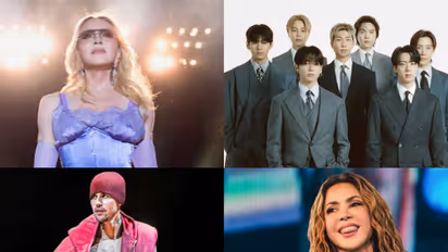 Madonna, BTS, Justin Bieber, Shakira (Photo: Instagram/@madonna, @bts.bighitofficial, @lilbieber, @shakira)