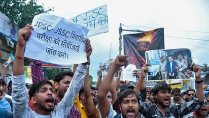 Student protests in Ranchi (Photo\ANI)