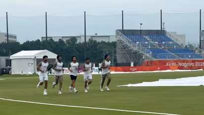 Team India players during practice. (Photo: ANI)