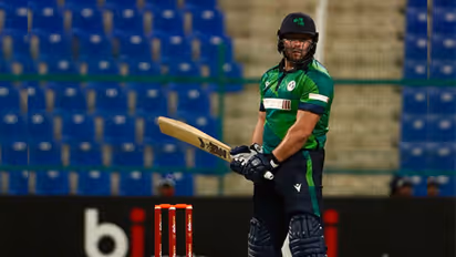 Ross Adair in action (Photo: Ireland Cricket X)