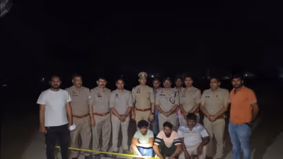 Uttar Pradesh Police arrests three cattle thieves following late night encounter at Mathura (Photo/Mathura Police Media Cell)