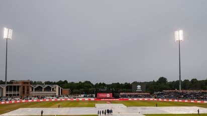 Covers on the Riverside Ground in Chester-le-Street. (Photo: X/ @BCCI)
