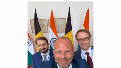 Belgian Defence and Trade Minister Theo Francken in New Delhi. (Photo: X/@FranckenTheo)