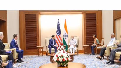 US Secretary of State Marco Rubio meets Prime Minister Narendra Modi (Photo/X@USAmbIndia)