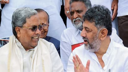 Karnataka CM Siddaramaiah with Deputy CM DK Shivakumar (Photo/ANI)