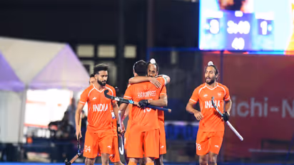 India men's hockey team celebrating after winning Asian Games gold medal. (Photo: X/ @TheHockeyIndia)