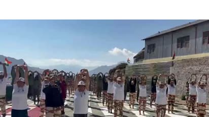 Special yoga camp organised at Shipki La (Photo/ANI)