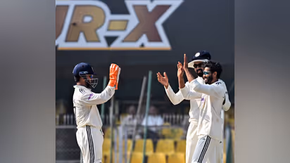 India players celebrating (Photo: ANI)